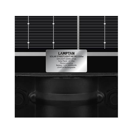 ไฟถนน SOLAR LAMPTAN METRO 550 วัตต์ DAYLIGHT สีดำ_4