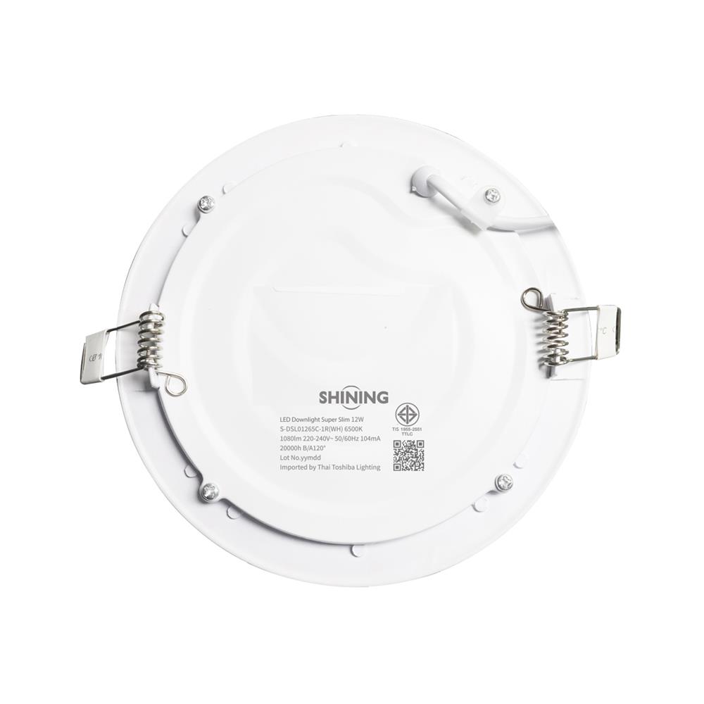 ดาวน์ไลท์ LED SHINING SUPER SLIM 6 นิ้ว 12 วัตต์ DAYLIGHT สีขาว