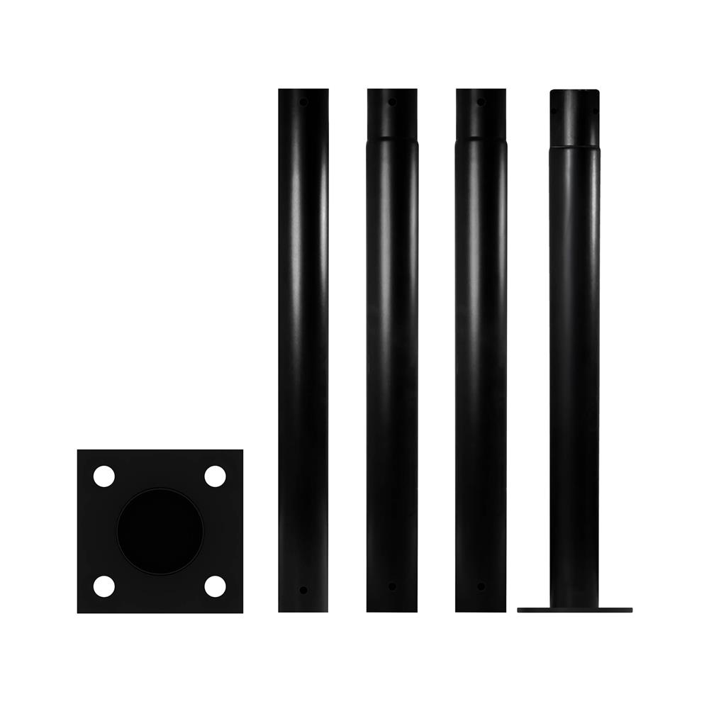 เสาไฟ SOLAR LAMPTAN POLE FOR STREETLIGHT 4 เมตร สีดำ
