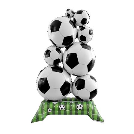 ลูกโป่งฟอยล์ ฟุตบอลตั้งพื้น SNAZZ 58 นิ้ว สีขาว_0