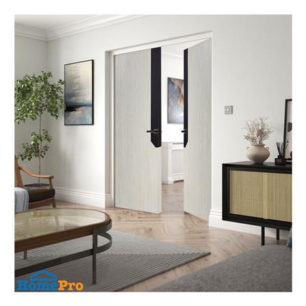 ประตูไม้ปิดผิว PVC N999 0738-2T 80x200 ซม. สีเบจ_3