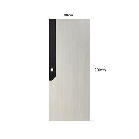 ประตูไม้ปิดผิว PVC N999 0738-2T 80x200 ซม. สีเบจ_4