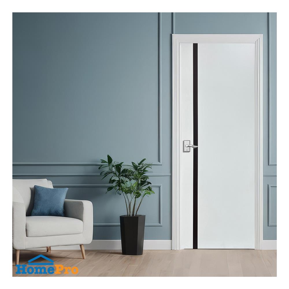 ประตูไม้ปิดผิว PVC N999 0438-2T 90x200 ซม. สีขาว