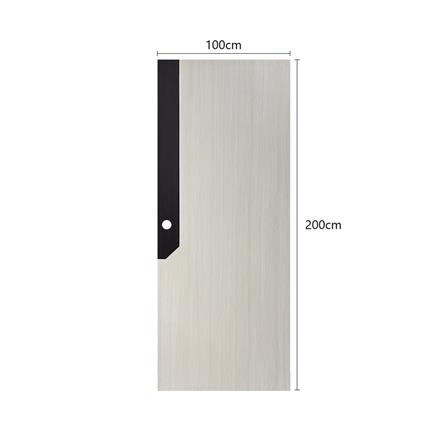 ประตูไม้ปิดผิว PVC N999 0738-2T 100x200 ซม. สีเบจ_4