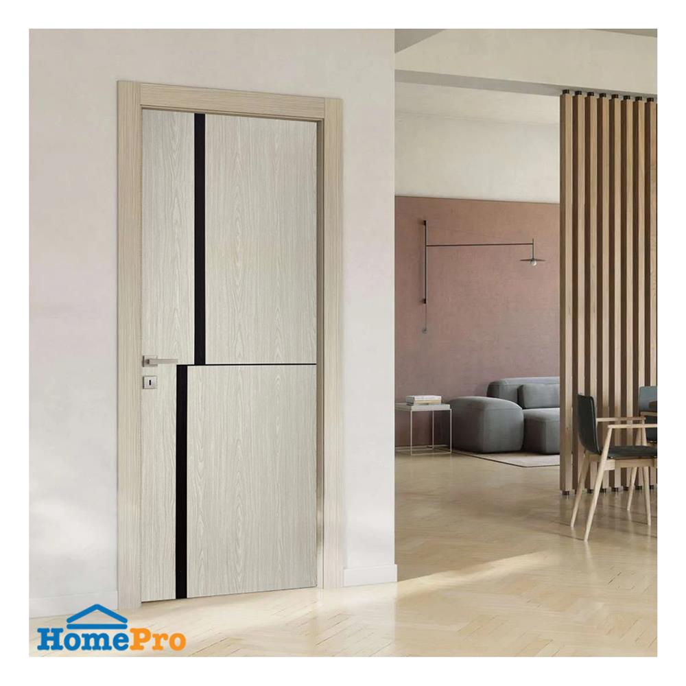 ประตูไม้ปิดผิว PVC N999 2238-2T 80x200 ซม. สีเบจ
