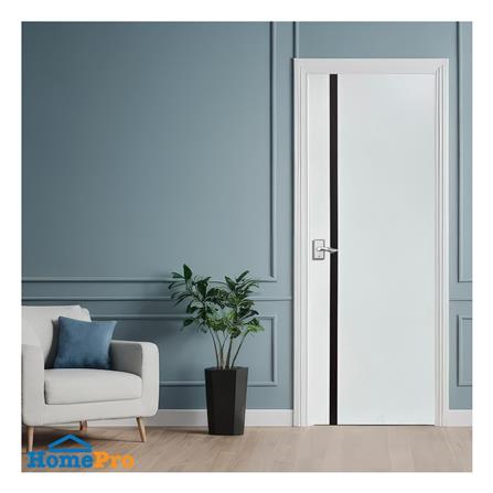 ประตูไม้ปิดผิว PVC N999 0438-2T 100x200 ซม. สีขาว_3