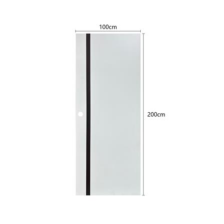 ประตูไม้ปิดผิว PVC N999 0438-2T 100x200 ซม. สีขาว_4