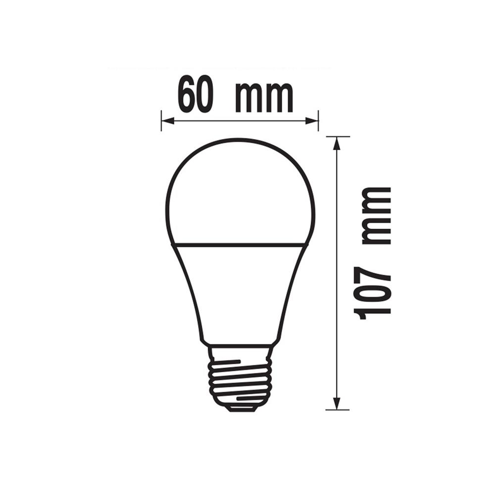 หลอด LED RACER A60 KIMMIE 7 วัตต์ WARM WHITE E27 (แพ็ก 2 ชิ้น)