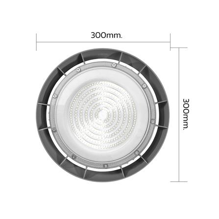 โคมไฮเบย์ LED LAMPTAN AIRFLOW 150 วัตต์ DAYLIGHT สีเทา_8
