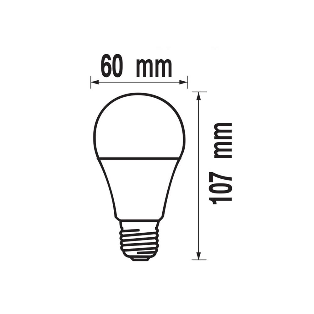 หลอด LED RACER A60 KIMMIE 7 วัตต์ DAYLIGHT E27 (แพ็ก 2 ชิ้น)