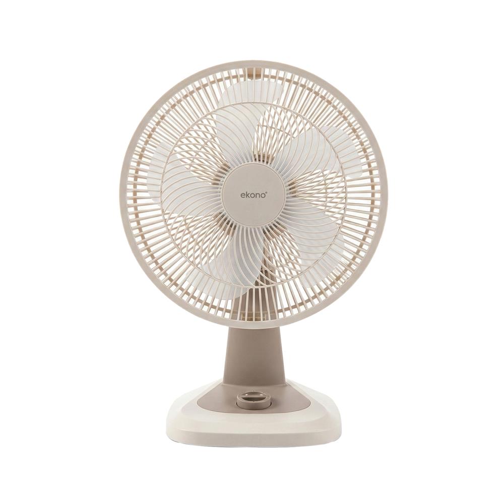 พัดลมตั้งโต๊ะ 12 นิ้ว EKONO RFS-2503 สีครีม