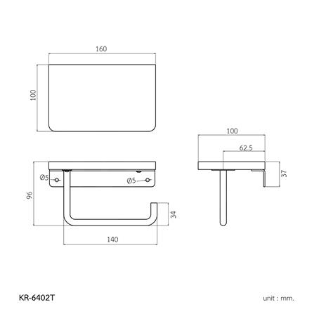 ที่ใส่กระดาษ WS KR-6402T สีน้ำตาล_5