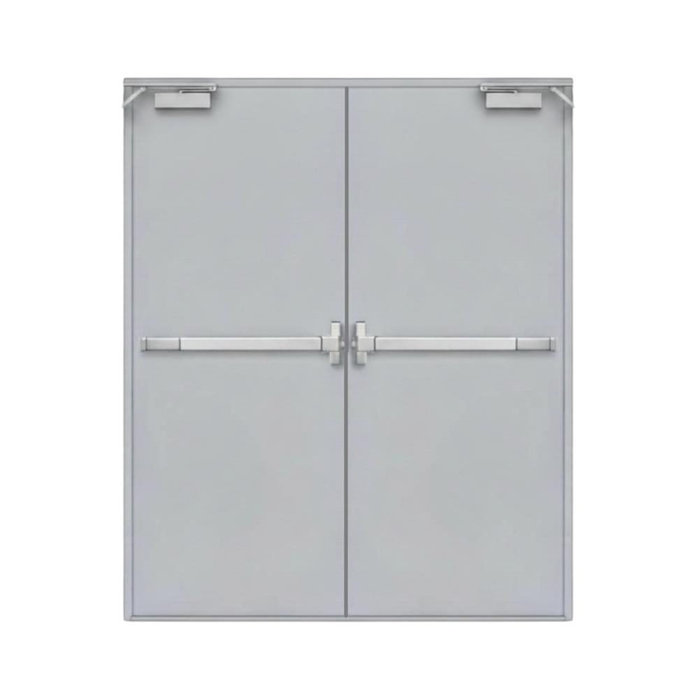 ชุดประตูเหล็กทนไฟ VECO 200x200 ซม. สีเทา