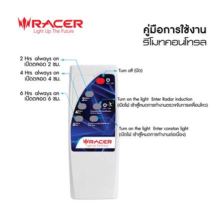 ไฟสนาม SOLAR RACER LIGHT HOUSE 800 วัตต์ DAYLIGHT สีดำ_6