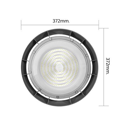 โคมไฮเบย์ LED LAMPTAN AIRFLOW 300 วัตต์ DAYLIGHT สีเทา_8
