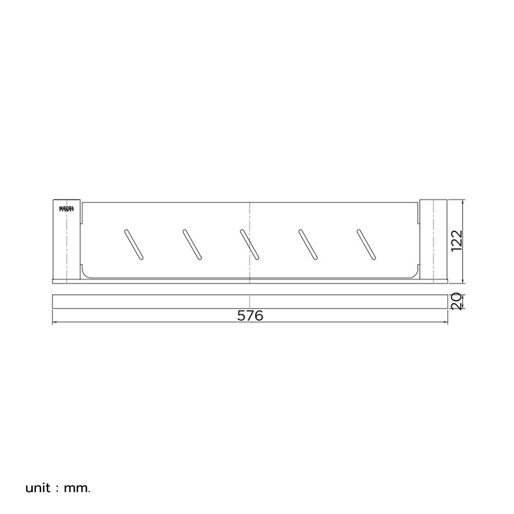 หิ้งกระจก KARAT FAUCET KB-02-712-41 สีทอง