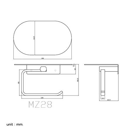 ที่ใส่กระดาษ RASLAND RA W1515-W4466 สีโครม_7