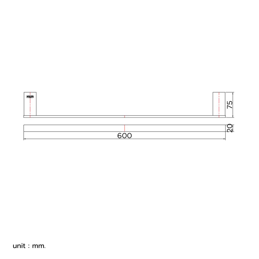 ราวแขวนผ้า KARAT FAUCET KB-02-611-41 สีทอง