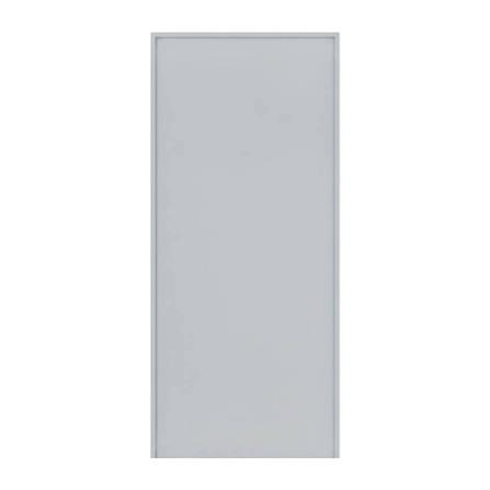 ชุดประตูเหล็ก ไม่เจาะลูกบิด VECO 100x100 ซม. สีเทา_0