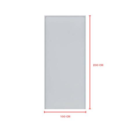 ชุดประตูเหล็ก ไม่เจาะลูกบิด VECO 100x100 ซม. สีเทา_2