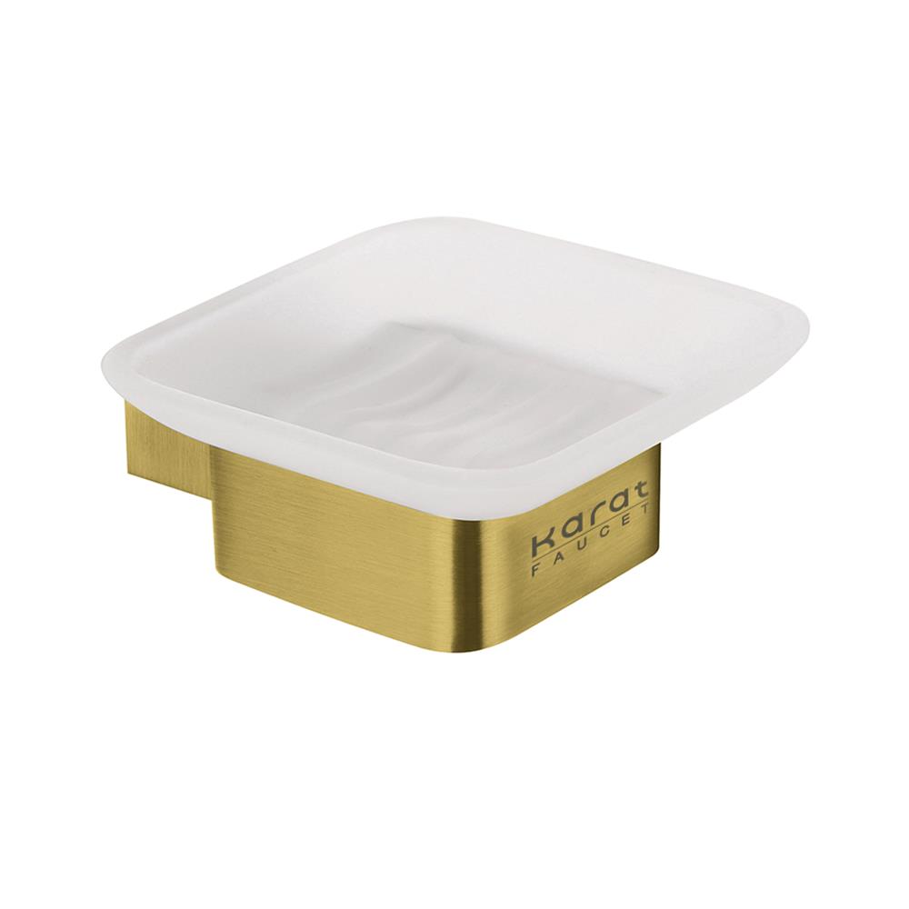 ที่ใส่สบู่ KARAT FAUCET KB-02-212-41 สีขาว-ทองด้าน