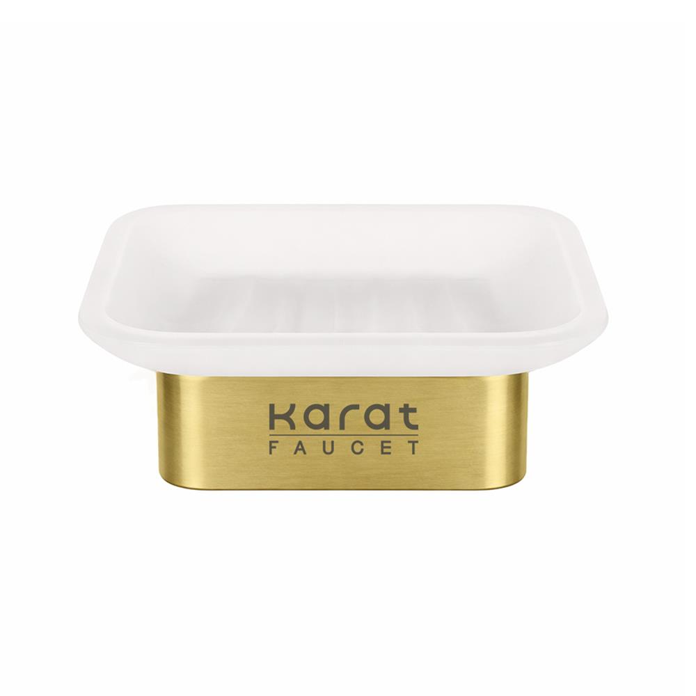 ที่ใส่สบู่ KARAT FAUCET KB-02-212-41 สีขาว-ทองด้าน