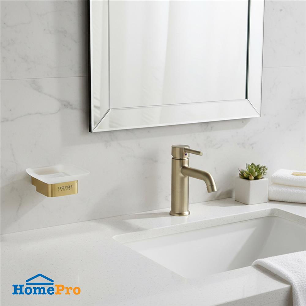 ที่ใส่สบู่ KARAT FAUCET KB-02-212-41 สีขาว-ทองด้าน