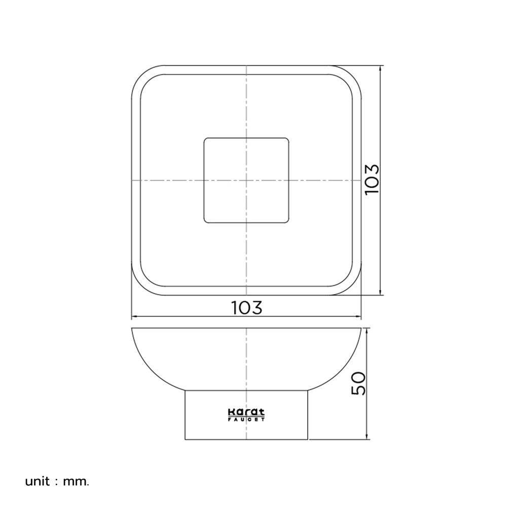 ที่ใส่สบู่ KARAT FAUCET KB-02-212-41 สีขาว-ทองด้าน