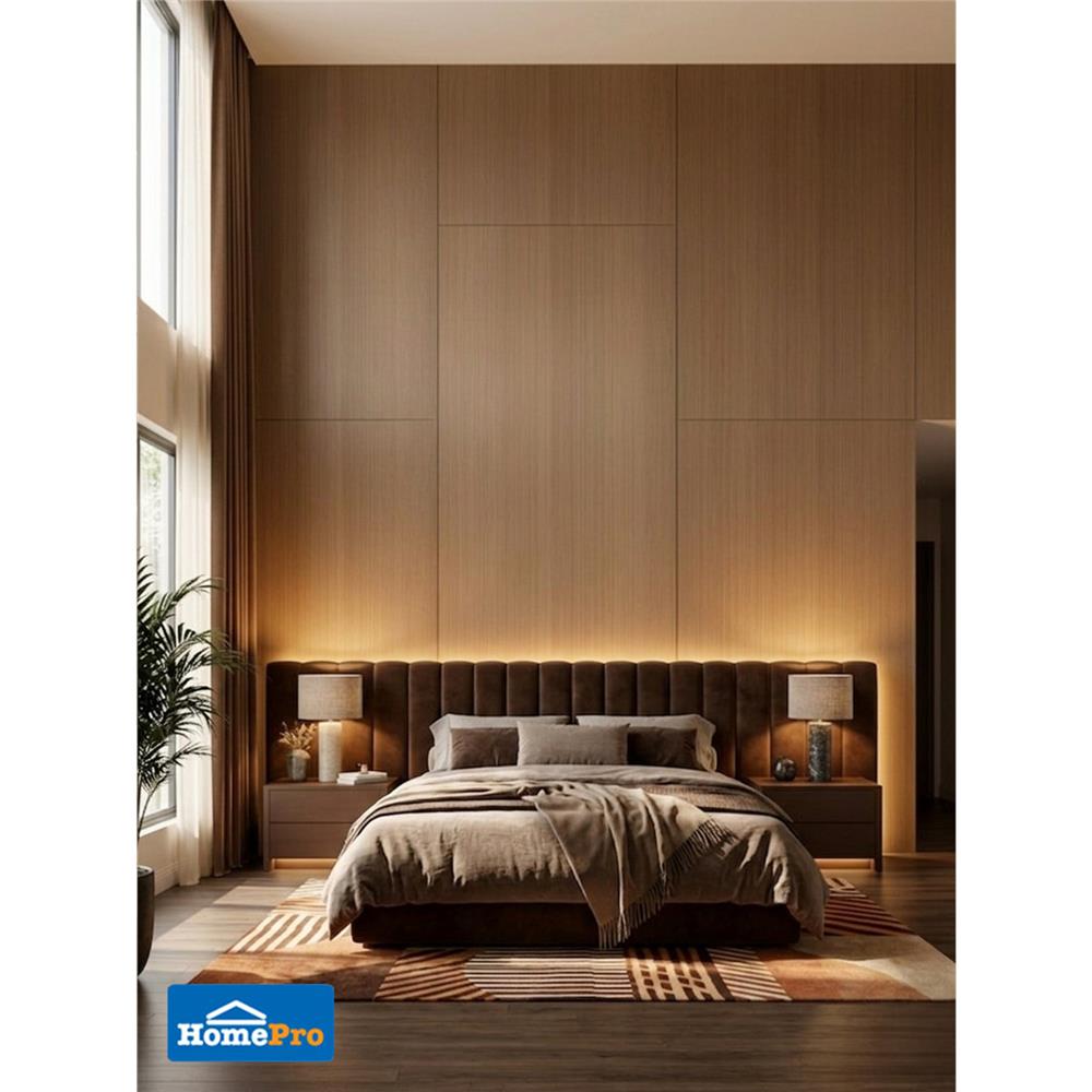 แผ่นตกแต่งผนัง SPC WALL PANEL 122x244 ซม. TARA BROWN COZY