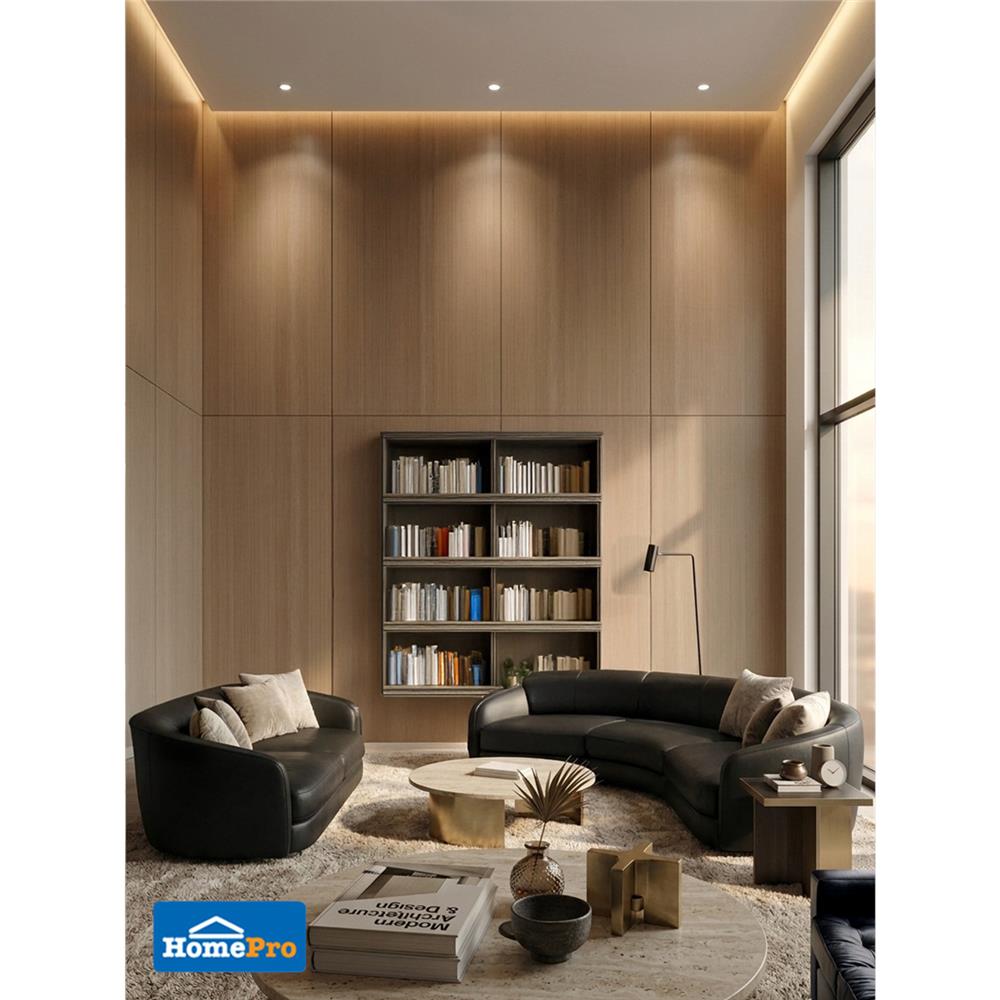 แผ่นตกแต่งผนัง SPC WALL PANEL 122x244 ซม. TARA BROWN COZY