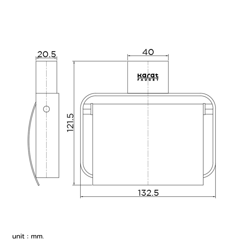 ที่ใส่กระดาษชำระ KARAT FAUCET KB-02-312-41 สีทอง