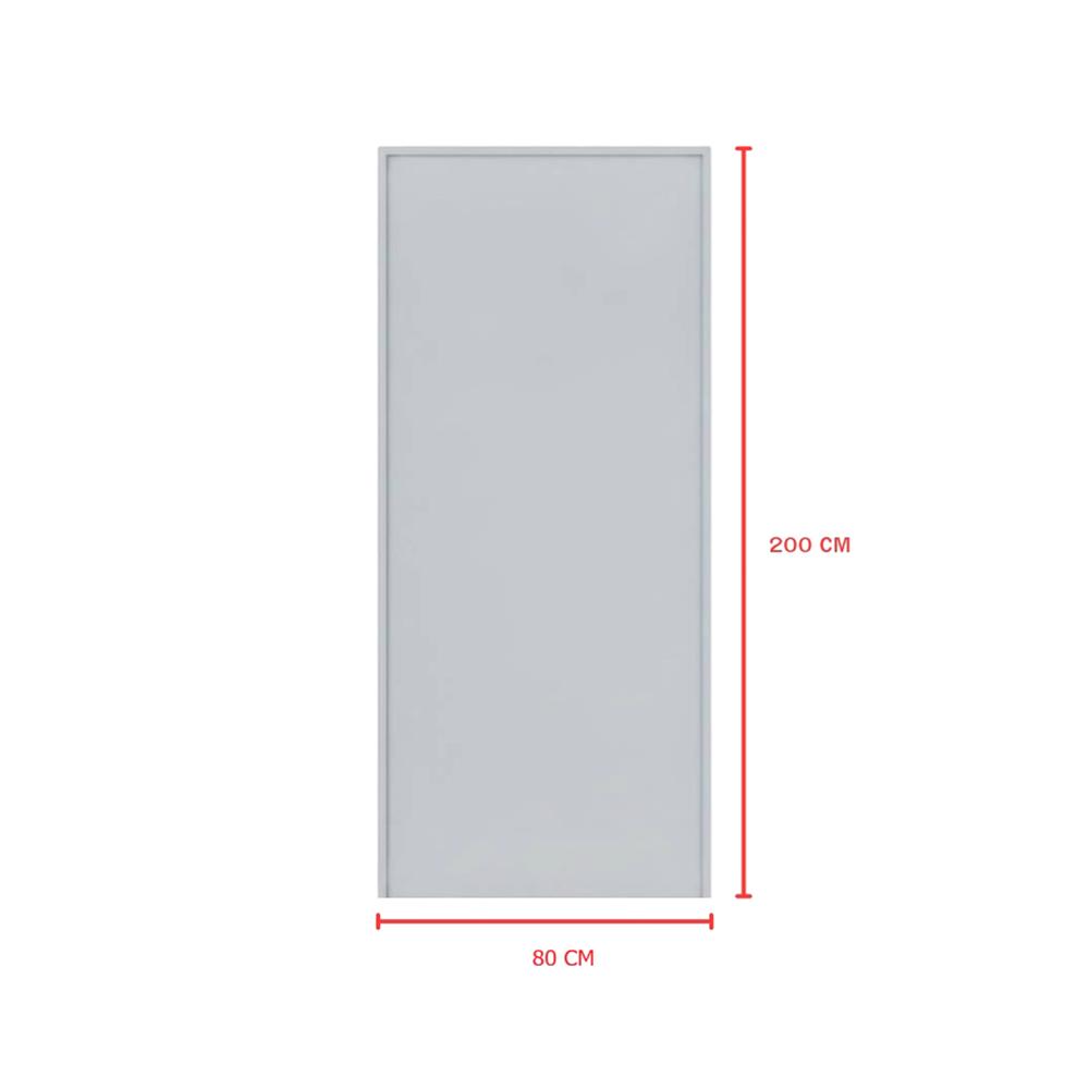 ชุดประตูเหล็ก ไม่เจาะลูกบิด VECO 80x200 ซม. สีเทา