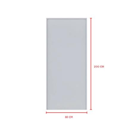 ชุดประตูเหล็ก ไม่เจาะลูกบิด VECO 80x200 ซม. สีเทา_2