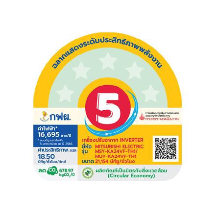 แอร์ผนัง MITSUBISHI MSY-KA24VF 22519 บีทียู อินเวอร์เตอร์_4