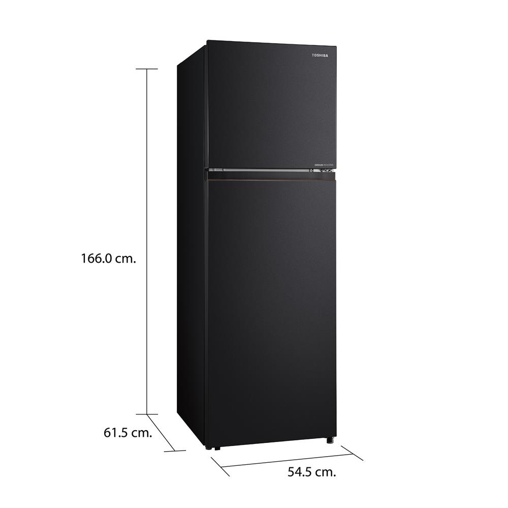 ตู้เย็น 2 ประตู TOSHIBA GR-RT349WE-PMTH(68) 9.5 คิว สีดำ อินเวอร์เตอร์