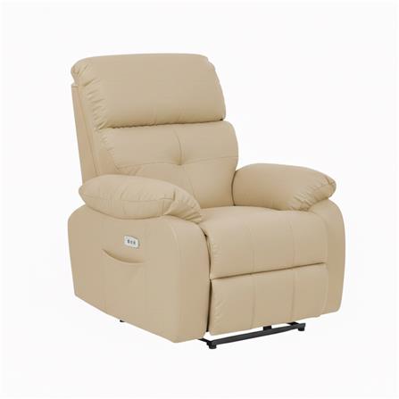 เก้าอี้ปรับนอนไฟฟ้า FURDINI CHARLIE สีครีม_0