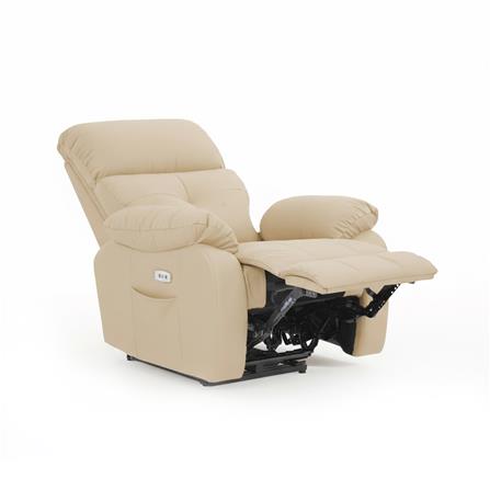 เก้าอี้ปรับนอนไฟฟ้า FURDINI CHARLIE สีครีม_2