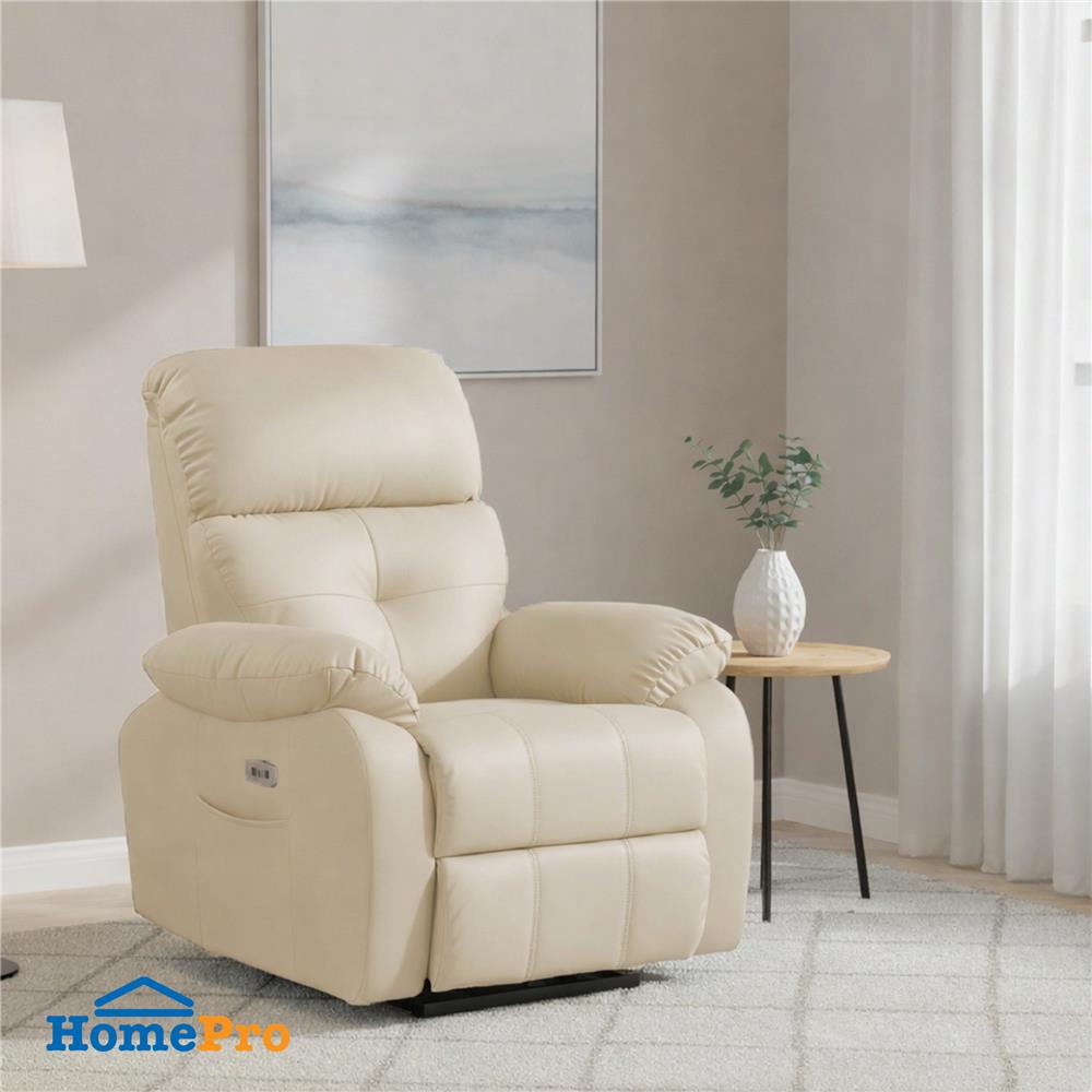POWER RECLINER FURDINI CHARLIE/PET FRIENDLY สีเบจ