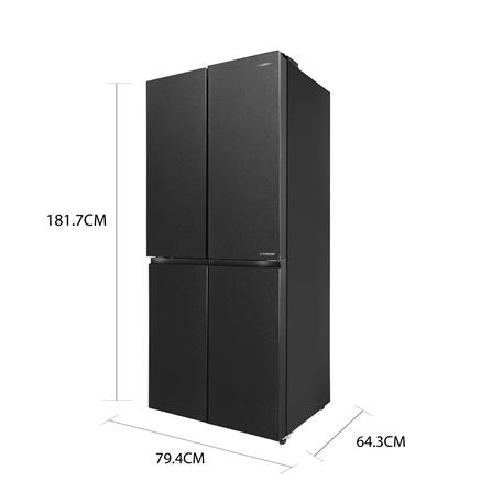 ตู้เย็น MULTIDOOR HISENSE RQ518N4TBN 15.5 คิว สีเทาเข้ม_5