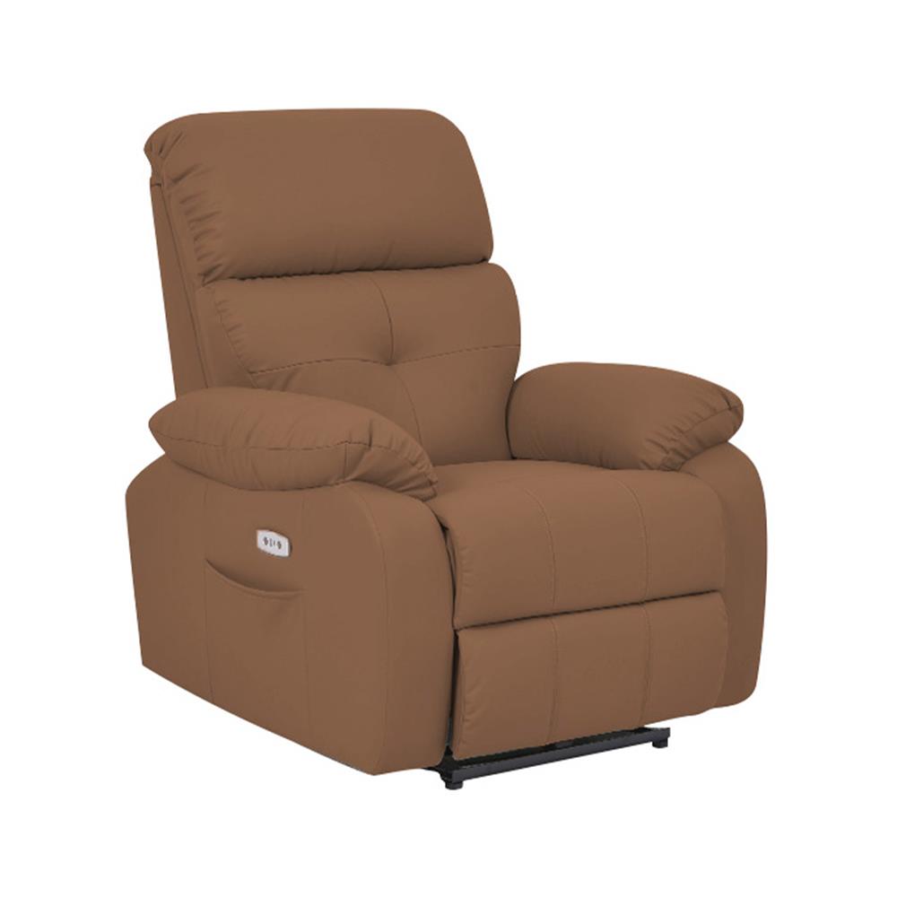 POWER RECLINER FURDINI CHARLIE/PET FRIENDLY สีน้ำตาลเข้ม