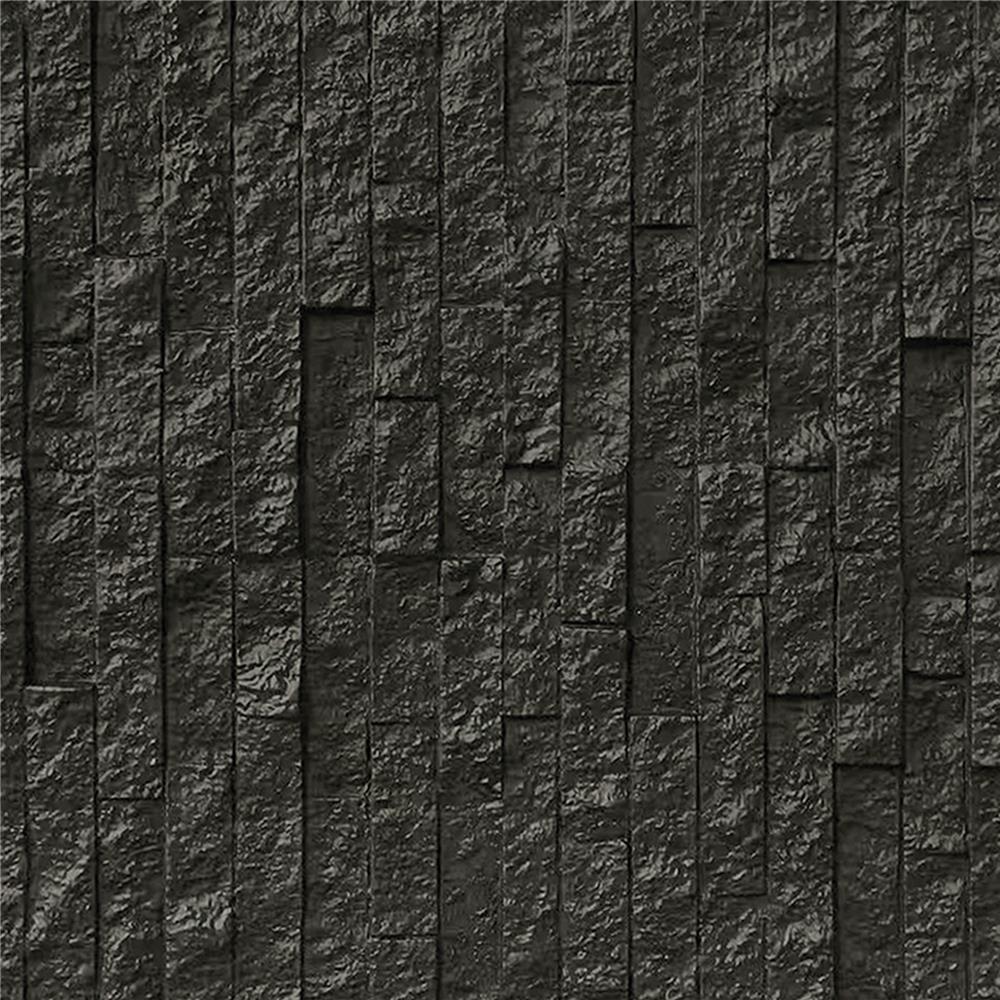 แผ่นตกแต่งผนัง PU 60x120 ซม. TARA BRICK ROCK BLACK