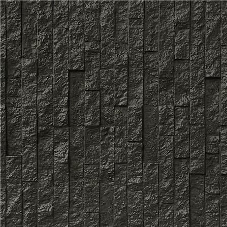 แผ่นตกแต่งผนัง PU 60x120 ซม. TARA BRICK ROCK BLACK_1