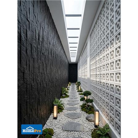 แผ่นตกแต่งผนัง PU 60x120 ซม. TARA BRICK ROCK BLACK_3