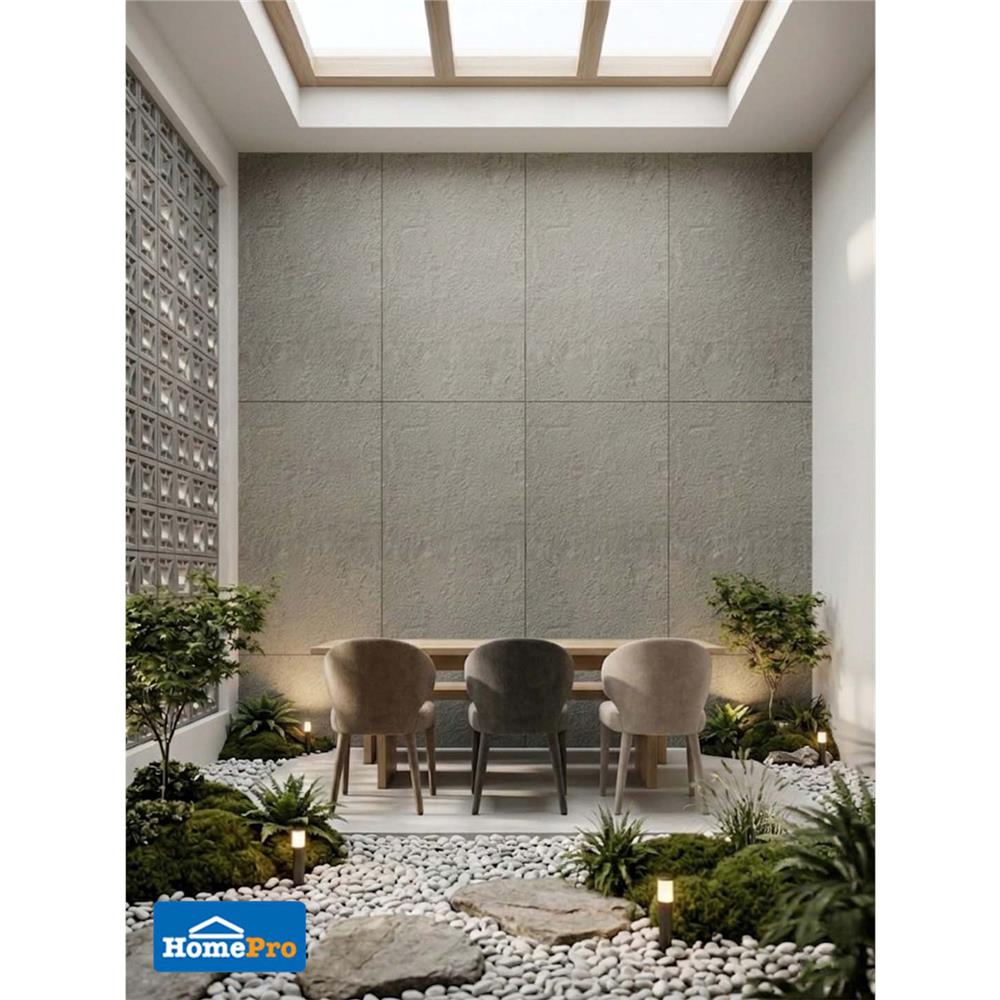 แผ่นตกแต่งผนัง PU 60x120 ซม. TARA ROCK VILLA GREY