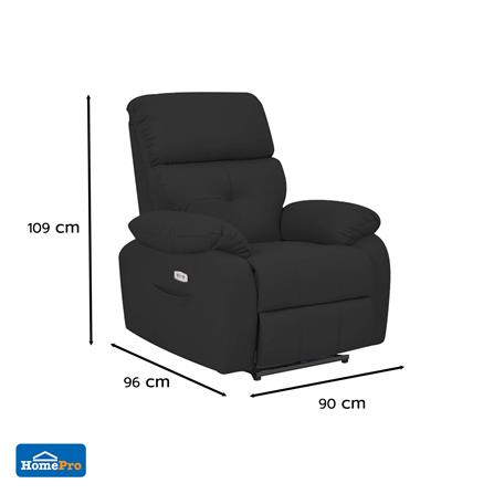 เก้าอี้ปรับนอนไฟฟ้า FURDINI CHARLIE สีดำ_6