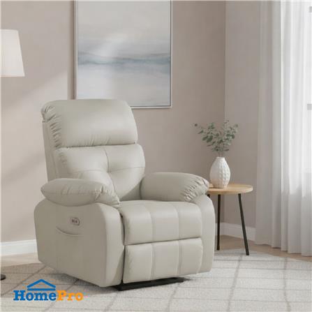 เก้าอี้ปรับนอนไฟฟ้า FURDINI CHARLIE/PET FRIENDLY สีเทา_3