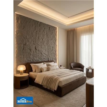 แผ่นตกแต่งผนัง PU 60x120 ซม. TARA STONE GREY_2