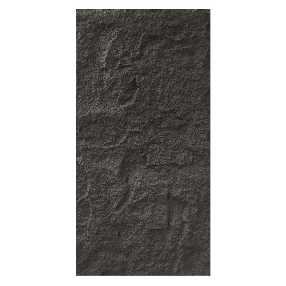 แผ่นตกแต่งผนัง PU 60x120 ซม. TARA STONE BLACK