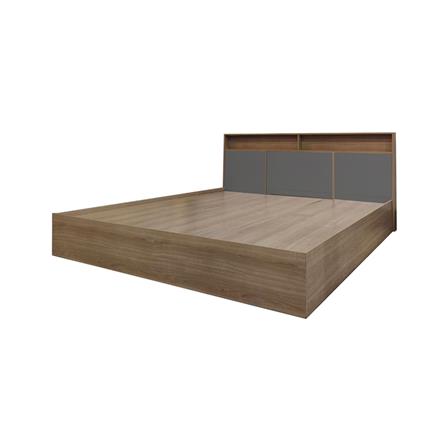 ชุดห้องนอน 5 ฟุต + ตู้เสื้อผ้า 120 ซม. FURDINI KEPT สี NT OAK/เทา_1