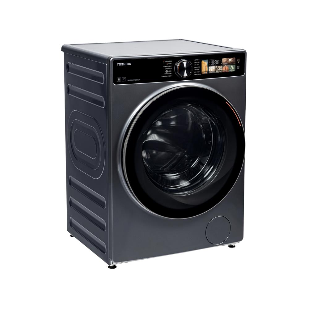 เครื่องซักอบผ้าฝาหน้า TOSHIBA TWD-T25BZP140MWT(MG) 13/8 กก. อินเวอร์เตอร์ สีเทาดำ